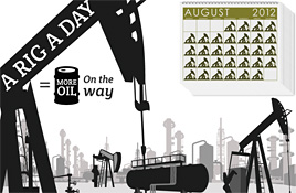 A rig a day means more crude on the way